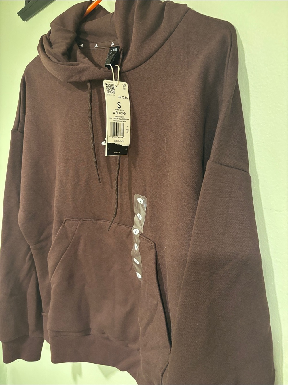 Adidas Women’s Brown Pullover Hoodie Sweater - Small